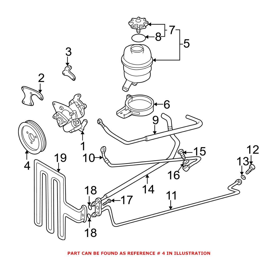 BMW Power Steering Pump Pulley 32421406769